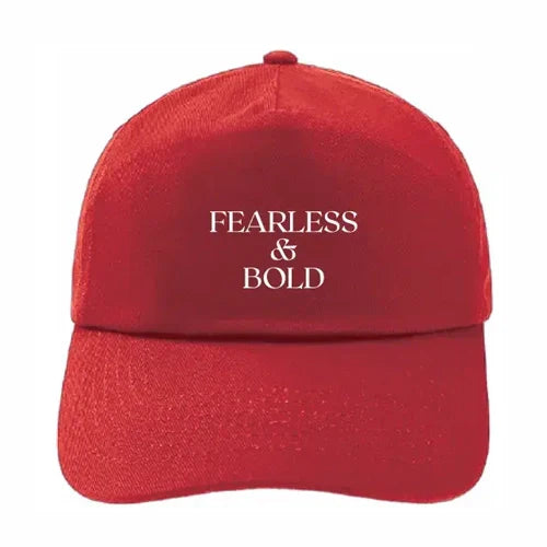 FEARLESS and BOLD Cap - Red