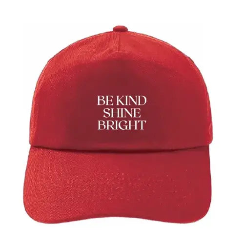 Be Kind, Shine Bright Cap - Red