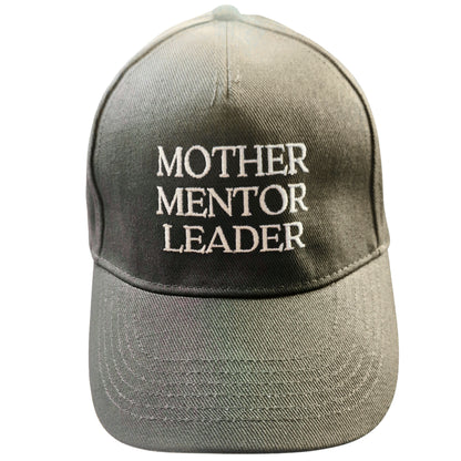 MOTHER, MENTOR, LEADER cap. Grey (Graphite)