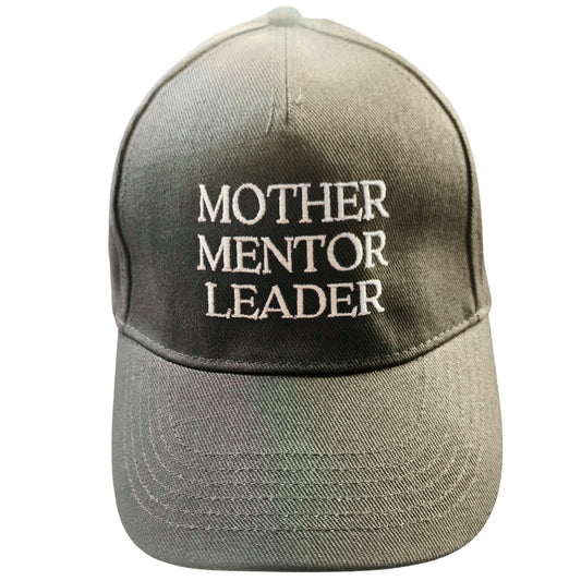 MOTHER, MENTOR, LEADER cap. Grey (Graphite)